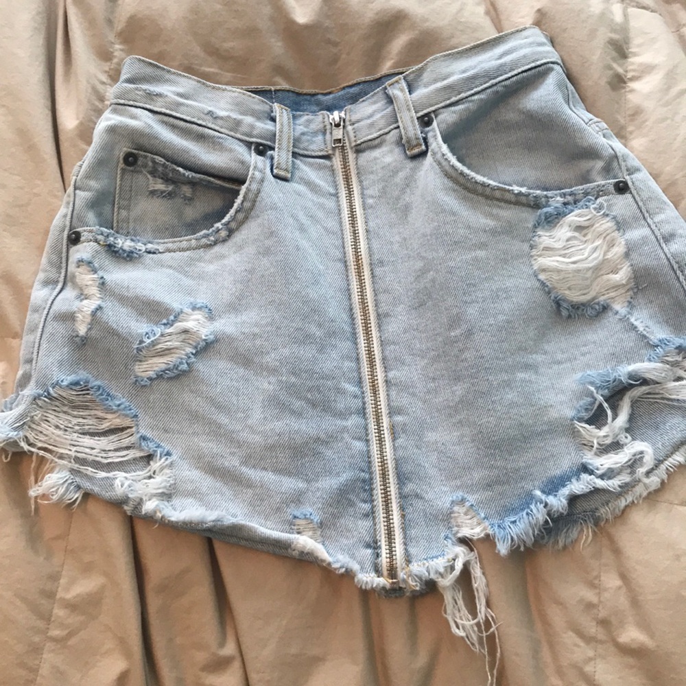 LF carmar denim skirt